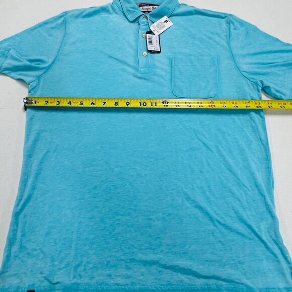 JOHNNIE-O MEDIUM HANGIN'OUT THE LOCAL POLO Short Sleeve Shirt MONTEGO Blue NWT - Picture 5 of 8